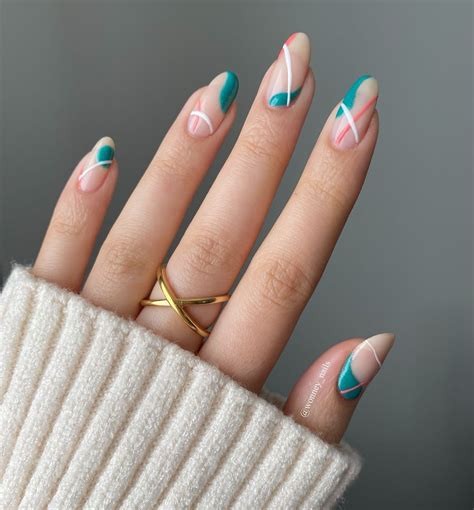 Modern Geometric Nail Art